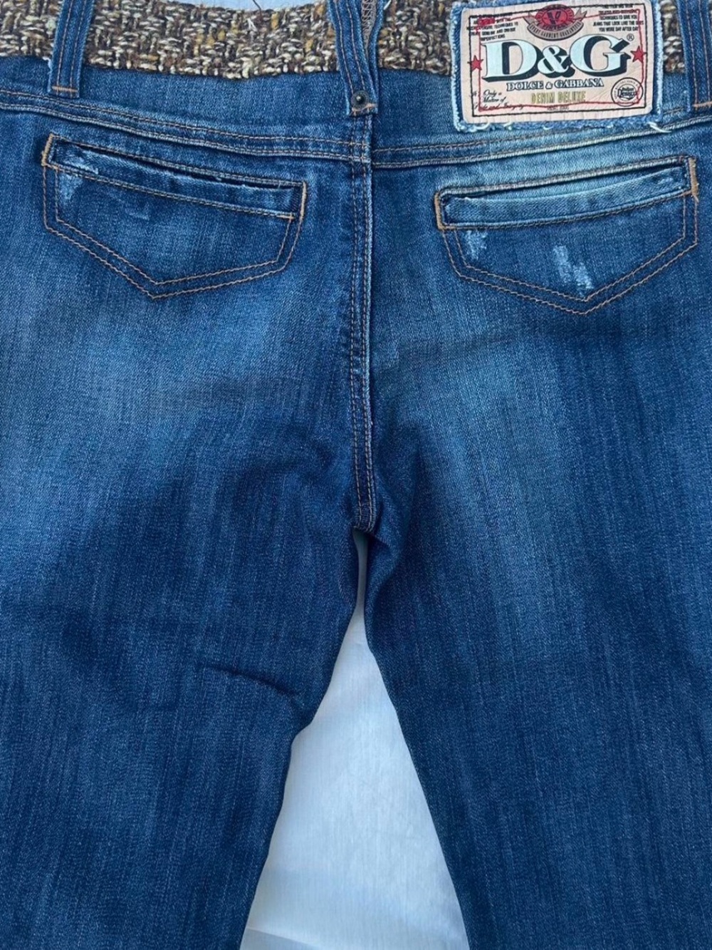 Dolce & Gabbana y2k capri jeans with Patterned Waistband - Picture 4 of 7